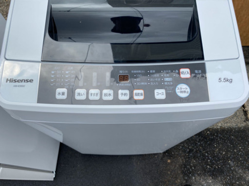 ハイセンス 2018年製 洗濯機 5.5kg HW-E5502 美品