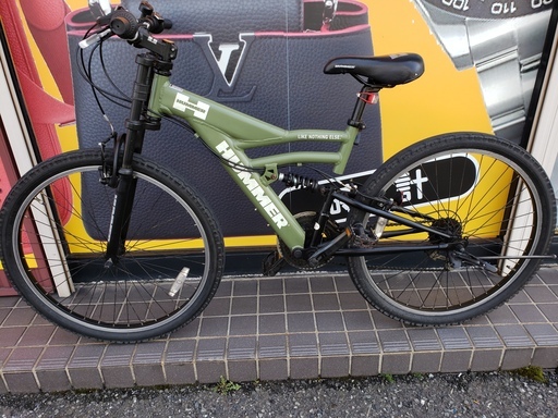 HUMMER　ハマー　 MTB　マウンテンバイク DH2618-ALPHA マットグリーン　フルサスペンション　26インチ