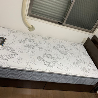 シモンズ simmons セミダブルベッド ベッド台セット