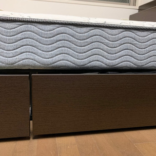 シモンズ simmons セミダブルベッド ベッド台セット