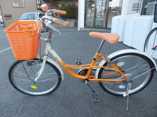 ジュニアサイクル インチ オレンジ 自転車 鍵付き カゴ有り 切替無し 小学生 男の子 女の子 ペイペイ対応 札幌市西区西野 モノハウス西野店 発寒南の自転車の中古あげます 譲ります ジモティーで不用品の処分