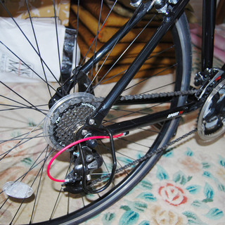 700c クロスバイク(中古・色：赤・ブラック)