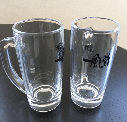 一風堂のビールジョッキ　2個セット