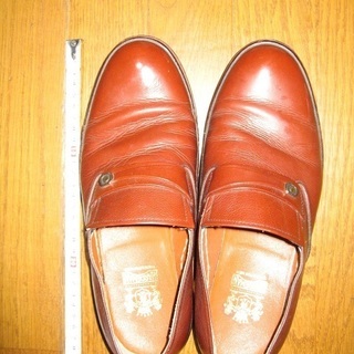 【受渡完了】【無料】【男性・革靴・明るい茶色・25～25・5㎝？...