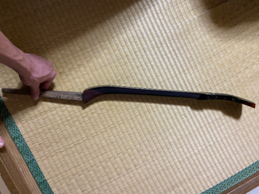 6弦三線　黒木竿
