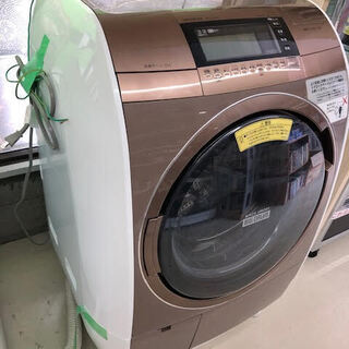 日立 【左開き】11．0kgドラム式洗濯乾燥機 乾燥6.0Kg　2016年　エディオンオリジナル ビッグドラム ディープシャンパン BD-V110E3L 　N　GM030　リサイクルショップ　中古　埼玉県　朝霞　新座　和光市　富士見市　志木 　浦和　大宮