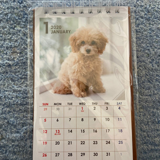 カレンダー 2020 タテ型 イヌ