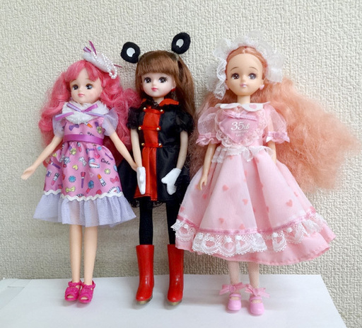 使用感少なめ リカちゃん 3体セット コスメチックピンク くまモン 35周年アニバーサリー 02 14 18 タカラトミー モノハウス 平岸 中の島のおもちゃ 人形 の中古あげます 譲ります ジモティーで不用品の処分