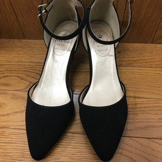 靴　パンプス　ブラック　黒　LLサイズ　入園式入学式40