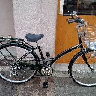 CALARE STYLE 26吋 ファッションシティサイクル 外装6段/グリーン