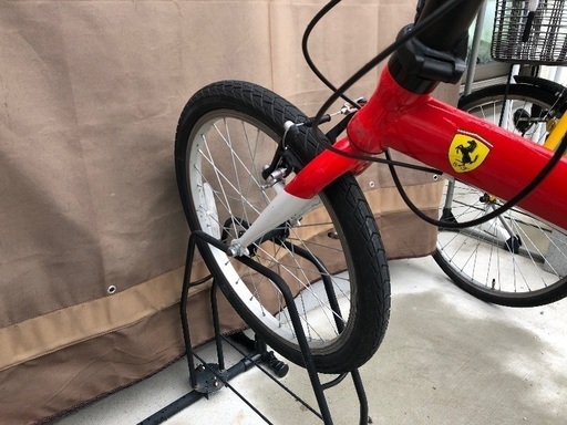 フェラーリ折りたたみ自転車　シマノギア