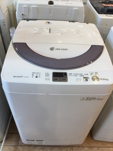 【安心6ヶ月保証付】SHARP 全自動洗濯機 ES-GE55N 2014年製【ﾄﾚﾌｧｸ桶川店】