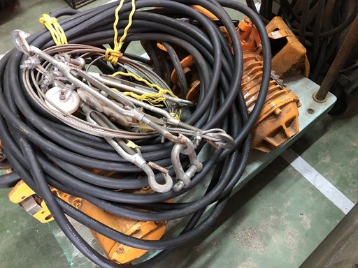 電動チェーンブロック 象印? 型式不明 100V 電動ホイスト (D4564wY)