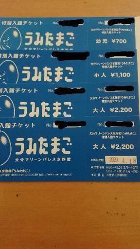 うみたまご チケット 有効期限4月18日