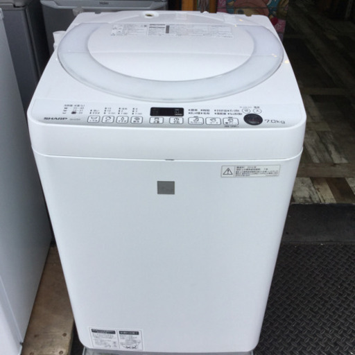 #3595 SHARP ES-G7E3 KW 洗濯機 7kg 16年製