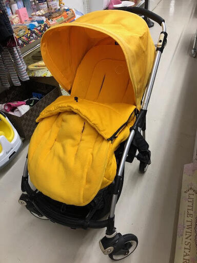 GM137　ベビーカー　バガブー　ビー　　黄色　イエロー　bugaboo　バギー　ママ　赤ちゃん　子供　リサイクルショップ　ケイラック朝霞田島店　中古　引越し　単身赴任　遺品整理　配達　配送　販売　駐車場　見積　買取　査定　埼玉県　朝霞　新座　和光市　富士見　志木 　浦和　大宮　練馬　板橋　ふじみ野　川越　さいたま市　三芳　入間　東久留米　清瀬　戸田　蕨　埼玉