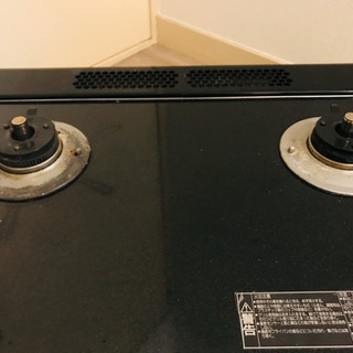 ⚡️7日間緊急値下げ⚡️パロマガスコンロ／二口／黒赤／都市ガス／PA-91WCR-L【直接お渡し限定】