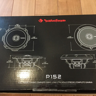 Rockford Fosgate P152-S ロックフォード スピーカー Rockford Fosgate スピーカー 2個セット 破れあり