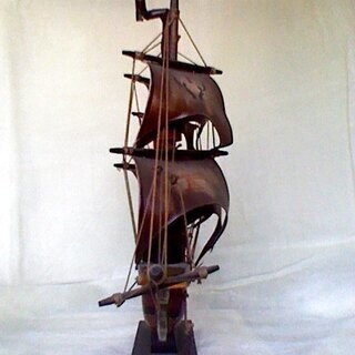 帆船 模型 海賊船 大型船 木製 レトロ ビンテージ アンティーク