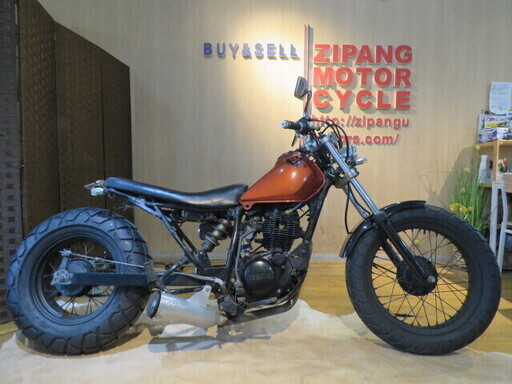 □YAMAHA TW200 ヤマハ 2JL 200cc メタリックオレンジ ロンスイ スカチューン フルカスタム 保険H32.6 バイク 札幌発