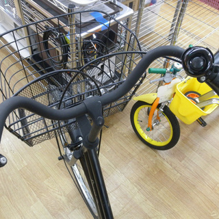26インチ 自転車 ママチャリ 切替なし 荷台 カゴ カギ付き ブラック 札幌 豊平区 西岡店