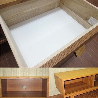 ss0967 ウニコ AVローボード KURT ライトブラウン ガラス戸 unico