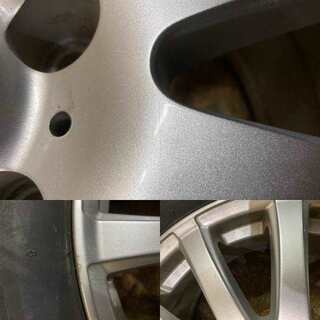 【BS BLIZZAK DM-V2 225/65R17】スタッドレス【A-TECH SCHNEIDER 17インチ 7J5HPCD114.3+38】ハリアー等　(VTI394)クレジットカード QRコード決済可能 BS BLIZZAK DM-V2 225/65R17】スタッドレス 4本【LA STRADA 社外 17