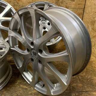 LEHRMEISTER レアマイスター 社外ホイール 18インチ 4本 7.5J5HPCD114.3+48 クラウン マークX等　(VHE48) クレジットカード QR決済可能