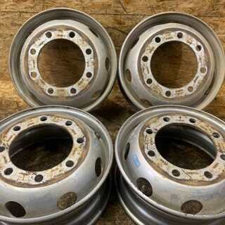 トラックホイール メーカー不明 19.5インチ 4本 19.5X6.75 8HPCD約275+36 136-T12 275VO MADE IN TURKEY　(VHA83) クレジットカード QR決済可能 トラックホイール メーカー不明 19.5インチ 4本 19.5X6.75 8HPCD約275+