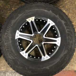 BS BLIZZAK DM-V2 265/70R16】スタッドレス 4本【Weds 社外 16インチ 