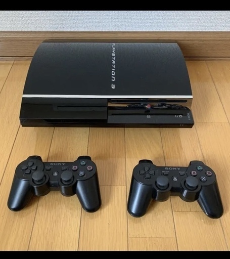 PS3 本体+コントローラ2本（ケーブル等有り）初期CECHA00型 PS2ソフト