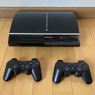 PS3 本体+コントローラ2本（ケーブル等有り）初期CECHA0...