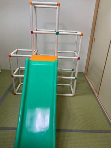 取引中　子供の運動不足解消に！白いわんぱくジム　ジャングルジム　引き取りのみ