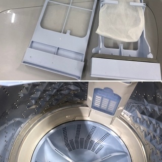 美品【 Panasonic 】パナソニック 洗濯8.0kg/乾燥4.5kg 洗濯乾燥機 泡洗浄 エコナビ  ステンレス槽 NA-FR80H8