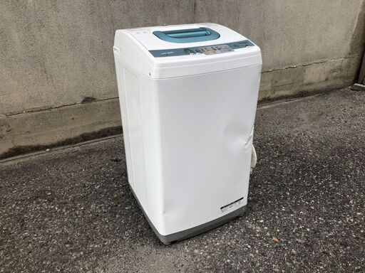 ★ 動作〇 ★ 全自動洗濯機 HITACHI NW-5KR 5.0kg ◆ 日立 2011年製 ステンレス層 W539 x D508 x H965 mm ホワイト