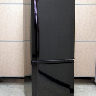 三菱 MITSUBISHI 146リットル 2ドア 冷凍冷蔵庫 MR-P15A-B ブラック 