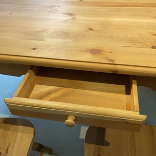 ダイニングテーブルセット テーブル チェア 5点セット ナチュラル カントリー調 中古品