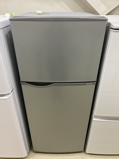 冷蔵庫 SHARP シャープ SJ-H12Y-S 2016年製 2D 118L 直冷 シルバー 中古品