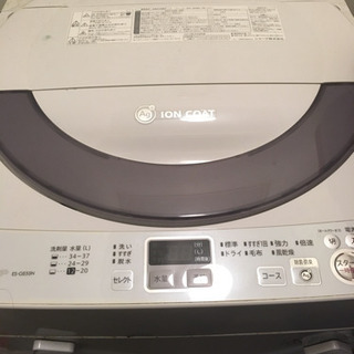 洗濯機 シャープ 5.5キロ イオン 