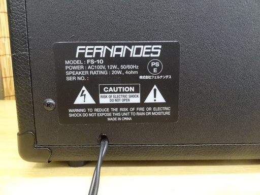 使用感少なめ Fernandes Fs 10 10w フェルナンデス ギターアンプ コンボアンプ 札幌市 平岸 モノハウス 平岸 中の島のアンプ の中古あげます 譲ります ジモティーで不用品の処分