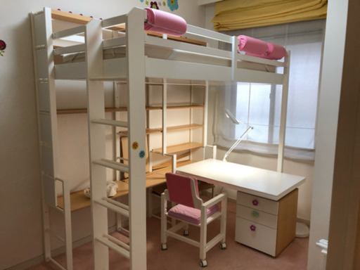 子供用上質オーダーメイド家具 ベッドと学習机