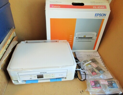 ☆EPSON エプソン Colorio PX-434A 複合機◆プリンター、コピー、スキャナーがこれ一台