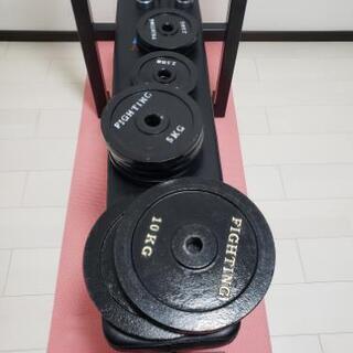スポーツ 【商談成立/引渡し待ち】ベンチプレス・ダンベルセット(取り 