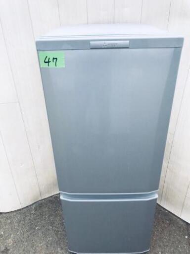①☺️高年式☺️47番 MITSUBISHI✨ノンフロン冷凍冷蔵庫✨MR-P15Y-S‼️