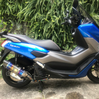 極上のN-MAX125FI ABS青 グリップヒーター、社外マフラー、キャリア ...