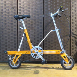 ■ミズタニ自転車 CARRYME キャリーミー 折り畳み自転車 8インチ オレンジ コンパクト スタイリッシュ 収納楽々! 自転車 札幌発
