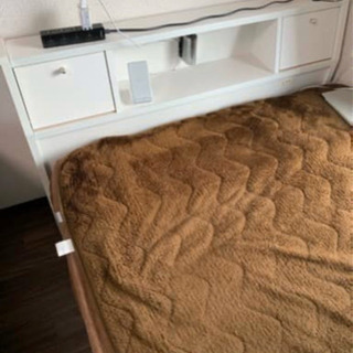 🚛配送無料🔰当日配送‼️美品🎖セミダブルベッド✨マットレス/ライト/引き出し/コンセント付き🎖