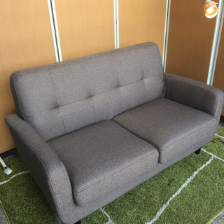 ☆モデルルーム☆展示品☆ファブリック2人掛けソファ☆ほぼ未使用、