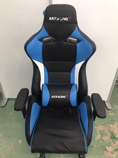 AKRACING ゲーミングチェア PRO-X-BLUE 青 (JAPAN CRON) 下兵庫こうふくの椅子《チェア》の中古あげます・譲ります