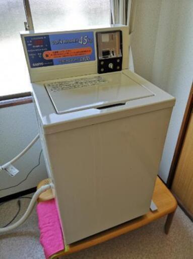 コイン式全自動洗濯機4.5kg 電解水 鍵付き